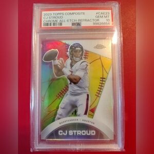 CJ Stroud 2023 Topps Composite Chrome All-Etch Refractor 
Gem Mint PSA 10